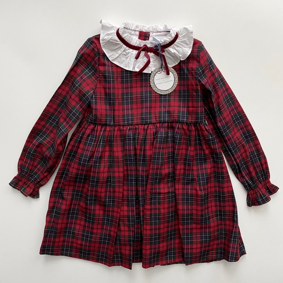 Edgehill Collection x Darby Fallon Clark Nwt Julia Long Sleeve Plaid Dress - Picture 1 of 3